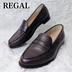 【未使用級✨】REGAL リーガル コインローファー 22.5cm ブラウンのサムネイル