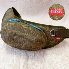 DIESEL カモフラージュ柄 オーバル ボディバッグ ショルダーバッグ 