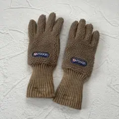 美品　OUTDOOR アウトドア 手袋 ボア ベージュ THINSULATE