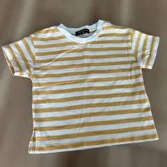 LB CLUB ボタン付きストライプTシャツ 90のサムネイル
