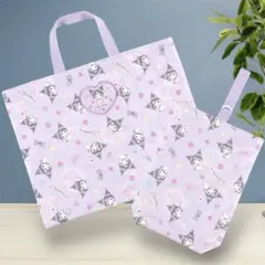 sanrio クロミ 手提げ袋 上履き袋 入園 入学 レッスンバッグ キルト