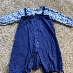 ミキハウス 花柄ロンパース 80