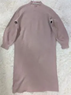 ユニクロ UNIQLO 3D コットン ニット バルーン ワンピース M