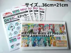 最終処分【BIG】レーシングミク15周年アクリルパネル＆未開封ステッカー4枚