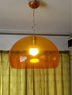 kartell FLY カルテル　フライ　ペンダントライト　オレンジ　φ52cm kartell FLY カルテル フライ ペンダントライト オレンジ φ52cm - メルカリ