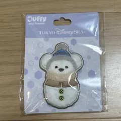 新品　ダッフィー　パッチン　雪だるま　シークレットオブスノーウィーデイ