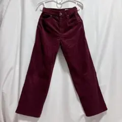 상태좋음 BRAPPERS コーデュロイパンツ ボルドー L ハイウエスト103C