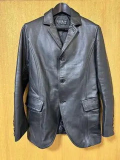 ナインヘッズ　レザージャケット　ブラック　M カウハイド