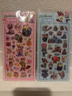 【海外ライセンス品】ズートピアボンボンシール２枚セット ディズニー