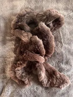 ブラウン系ファー マフラー