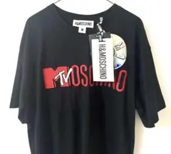 【未使用】H&M MOSCHINO MTV刺繍Tシャツ 黒 M ユニセックスのサムネイル