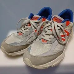 New Balance 990 V6 KITH スニーカー グレー/オレンジ