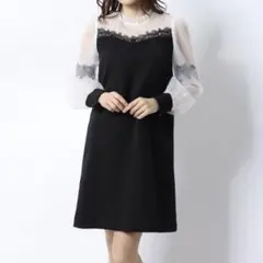 Lilybrown リリーブラウン ミニワンピース ブラック 黒 フォーマル