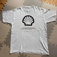 90s頃 Shell シェル 企業ロゴ Tシャツ シングルステッチ 古着のサムネイル