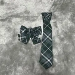 リボン ネクタイ 緑