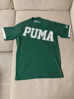 Puma ゴルフ モックネックシャツ XL グリーン