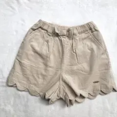 petit main スカラップコーデュロイショーパン120 アプレレクール