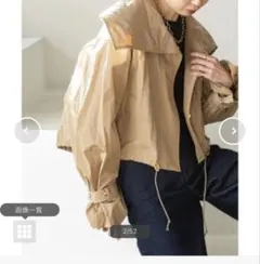 2wayダブルカラーショートブルゾン　NOBLE