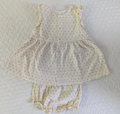 PETIT BATEAU　ベビーワンピース　ブルマセットのサムネイル