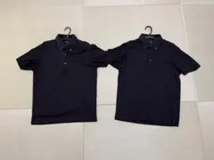 ※2枚セット UNIQLO ユニクロ エアリズム ポロシャツ ブラック Mサイズ