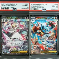 【2連番】psa10　メガルカリオ　サーナイト　ポケモンカード　ブレイブ SAR