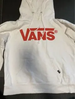 VANS ホワイト パーカー
