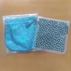 スパンコール　水玉オーガンジー巾着袋　２個　セット