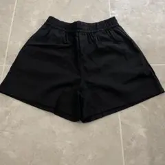 ブラック ショートパンツ ウエストゴム 無地 軽量 シンプル ゆったり