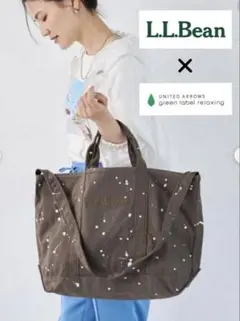 L.L.Bean 別注 paint splatter グローサリートートバッグ