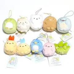 すみっコぐらし ばんざいゴムひも付きマスコット 10種セット