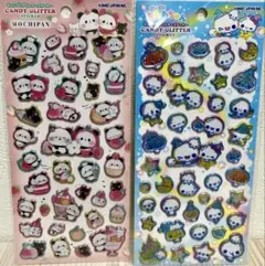 あわわちゃん　もちぱん　キャンディグリッターステッカー　２種セット　正規品