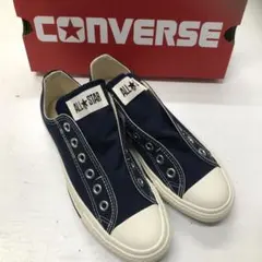 らんまる様専用コンバースオールスター　スリップⅢ 24cm 色ネイビー