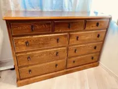 カントリーハウス　オーク材製クラシック　引き出しタンス