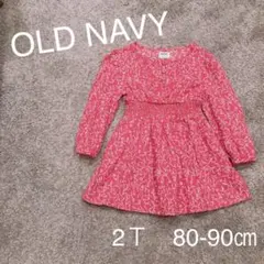 ★美品2才80-90 OLD NAVYコットンワンピースGAP