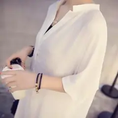 ロングシャツワンピース 