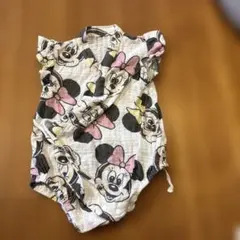 Disney baby ミニーマウス柄ロンパース