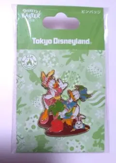 ディズニーランド／ピンバッジ／ドナルド、デイジー