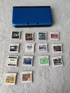 Nintendo 3DS LL 本体 ブルー ソフト14本セット