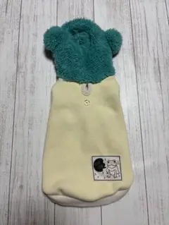 【着用5回未満】フード付きドッグウエアSサイズ クリーム色