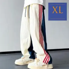 トルコロールトラックパンツ XL ナイロン ジャージパンツ ストライプ 男女兼用