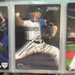 大谷翔平　プロ野球チップス　サイン