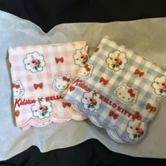 CathKidston×HelloKitty スカラップタオルハンカチ 2色 - メルカリ