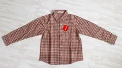 新品未使用　ミキハウス　長袖シャツ　コットンシャツ　120