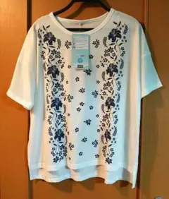 CLOSSHI 花柄オシャレTシャツ商品・Ｌ・新品未使用品