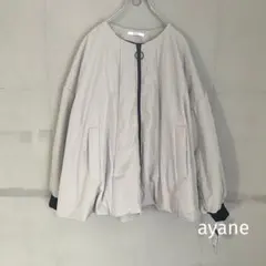 【新品タグ付き】ayane アヤン　中綿フレアコート　ブルゾン　ナイロン　38
