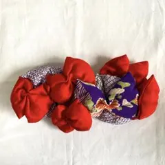 レトロ　リボン　ヘッドドレス　和装　七五三　ヘアアクセ　3 7 髪飾り　753