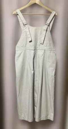 婦人　大きいサイズ　L L アイボリー　ジャンパースカート