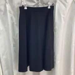 INDIVI 黒 Aラインスカート