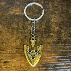 ジョジョの奇妙な冒険　ジョジョ　スタンドの矢　キーホルダー　弓矢　ゴールド