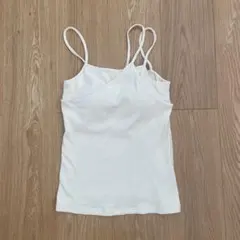 apres jour clair カップ付きリブレイヤードキャミ